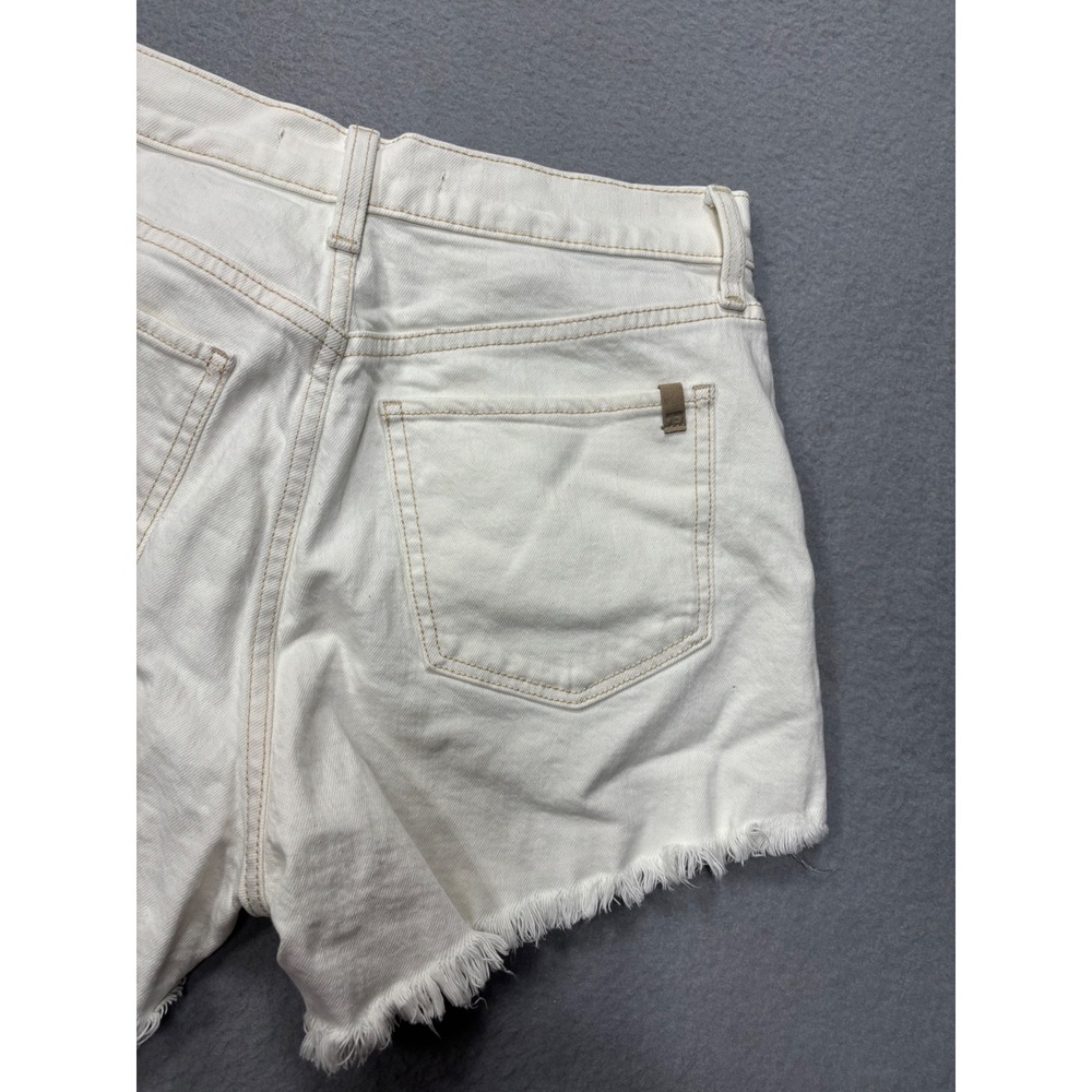 Joe's Jeans The Alex Shorts Women 28 White High Rise‎ Frayed Hem Button Fly - Picture 6 of 16